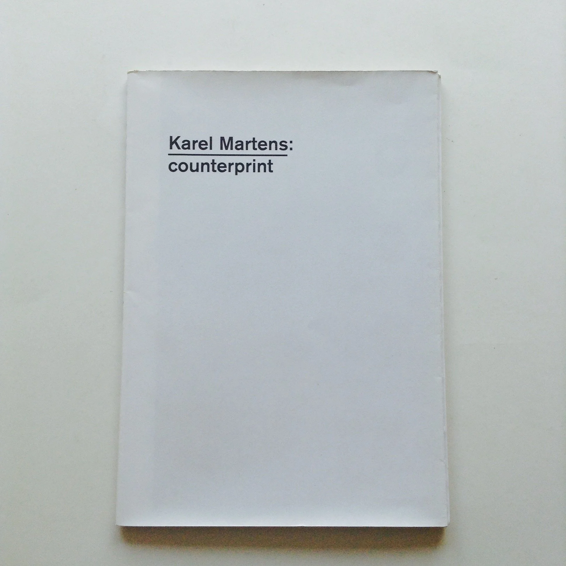 baselinestore.com — Counterprint. Karel Martens